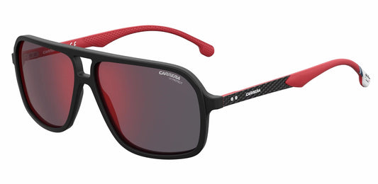 Carrera 8035/SizeE 003 Matte Black Men's Red Mirror Sizeunglasses 61-14-145 W/Case