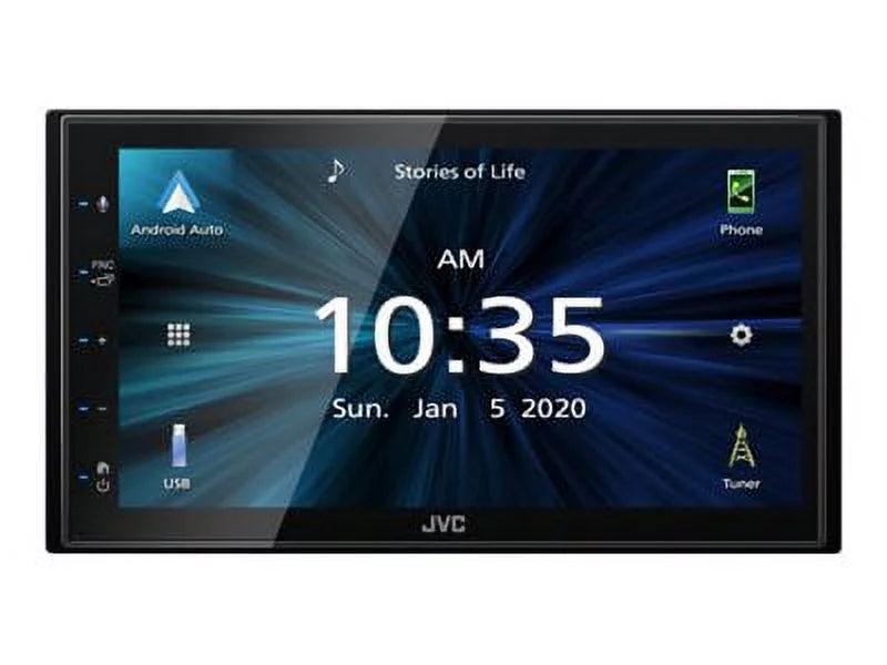 Restored Premium JVC Mobile KW-M56BT 6.8" Double DIN In-Dash All-Digital Multimedia Receiver with Bluetooth, Apple CarPlay, Android Auto, and SizeiriusXM Ready (Refurbished)