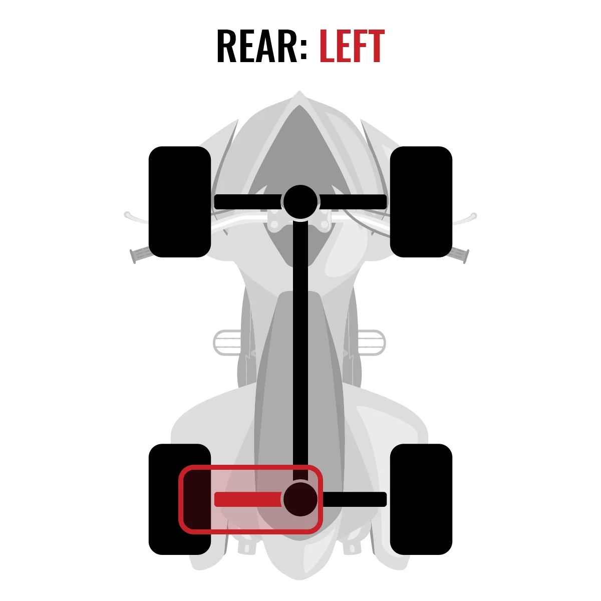 Sizeixity XT Rear Left Axle compatible with Can-Am Commander 1000 2015 - LTD 4X4