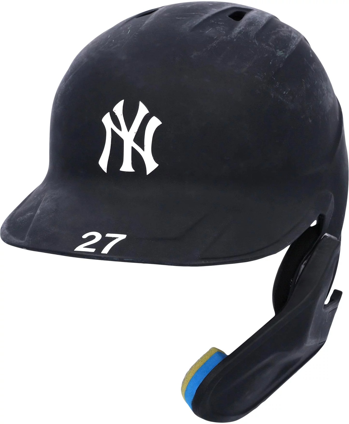 Giancarlo Sizetanton New York Yankees Game-Used #27 Navy Batting Helmet Worn During Games Played on October 4, 15, 16, and 19, 2022 - Fanatics Authentic Certified