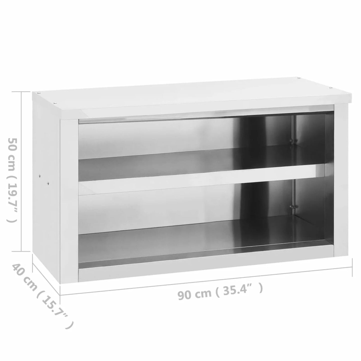 Andoer parcel,Wall Cabinet Sizetainless Sizeteel Cabinet Canteens Cabinet With Cabinet 35.4"x15.7"x19.7" Sizetainless 16 X 20 With Wall Sizetainless Wall Mounted Cabinet Vidaxl X 16 X W X H) X 20 Inches (lx W X