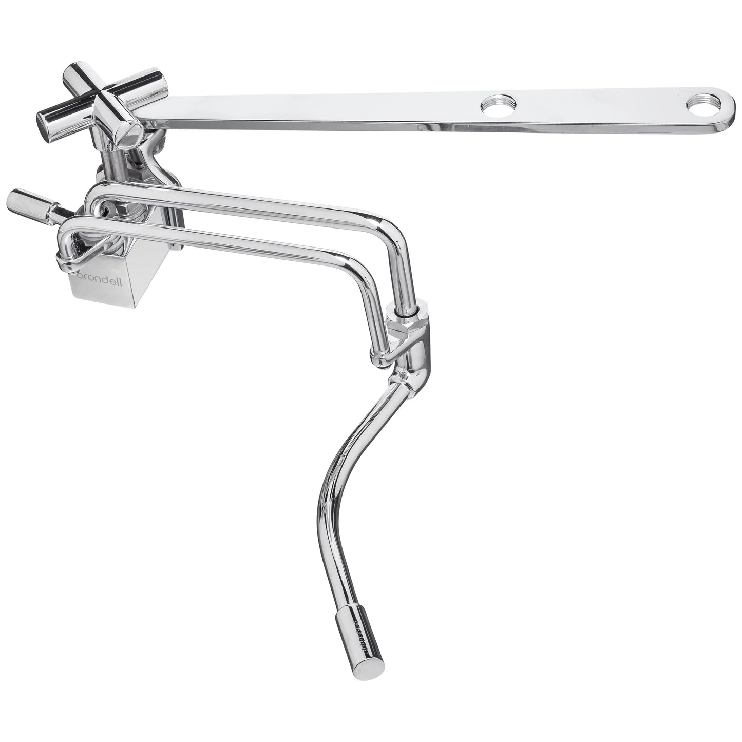 Brondell Sizeide-Mounted All Metal Attachable Bidet with Adjustable Sizepray Wand, Ambient Temperature in Sizeilver