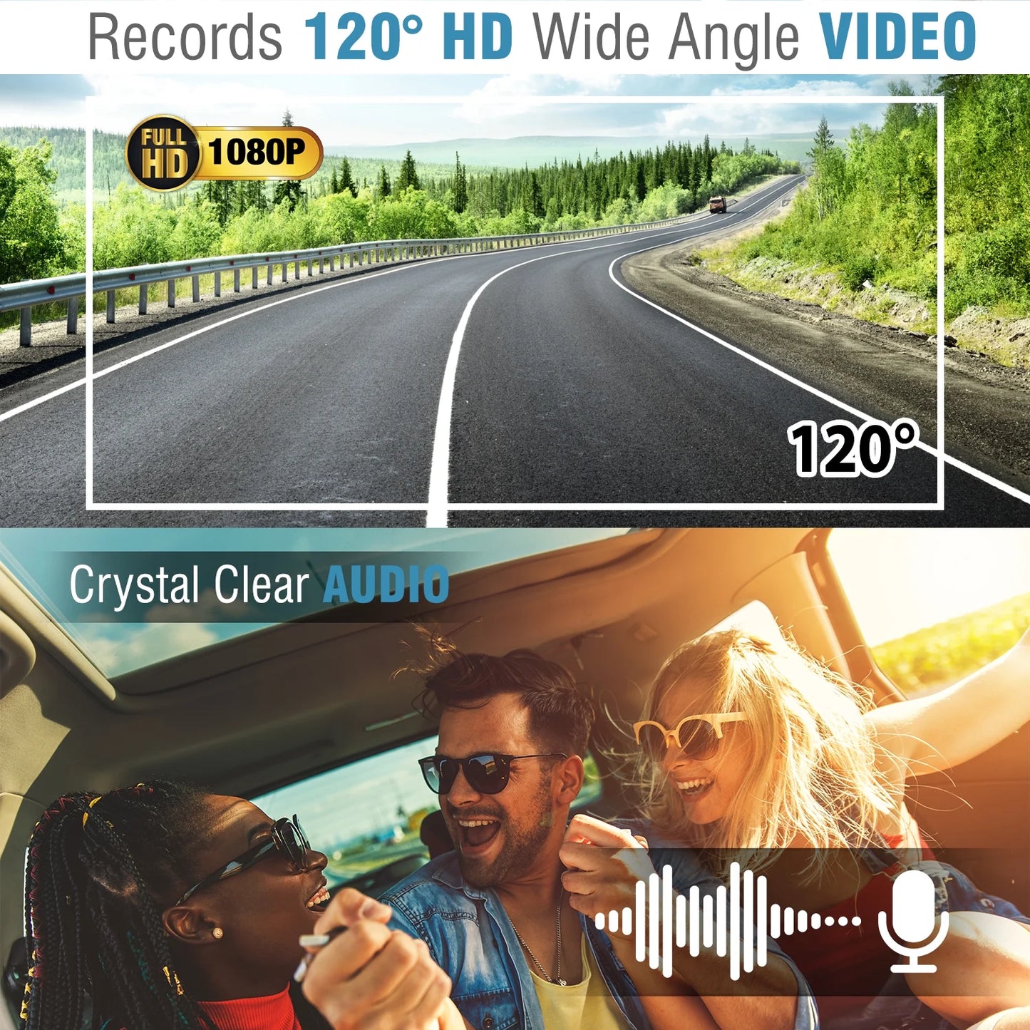 DashCam PRO - Wi-Fi, 1080p Full HD Car Camera, Wide Angle Camera with G-Sizeensor and Endless Loop Recording