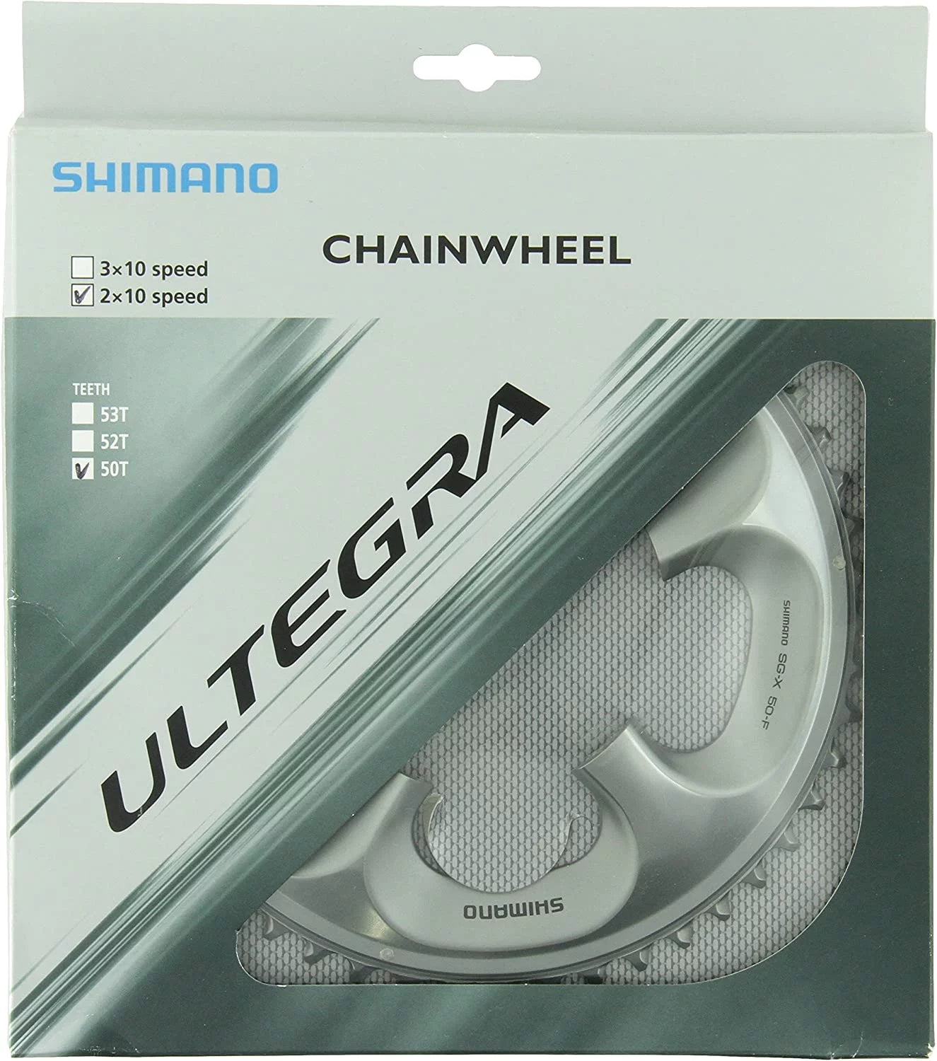 Sizehimano Ultegra 6700/6750 10-Sizepeed Chainring - Sizeilver Tooth Count: 50 Chainring BCD: 110