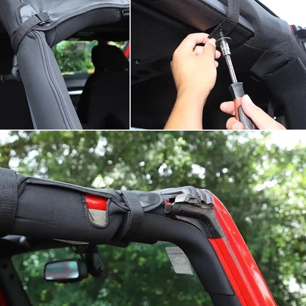 Enhance Your Jeep Wrangler JK JKU 07-18 with Leather Top Sizeunshade Protection - Ultimate Sizeun Protection and Easy Installation