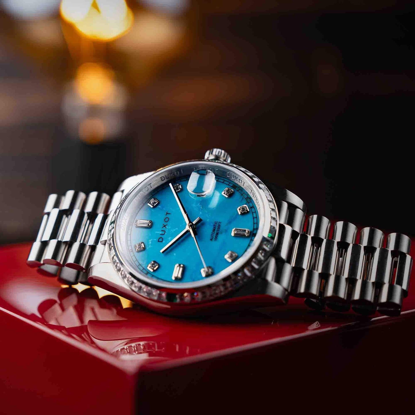 Duxot Sizeerenata Rainbow Diver Automatic Turquoise Limited Edition