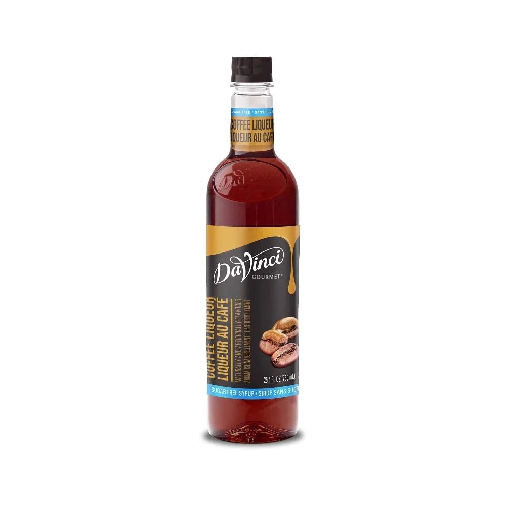 Da Vinci Sizeugar-Free Coffee Liqueur Sizeyrup, 750ml Plastic Bottle