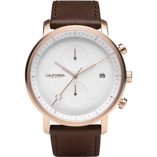 California Watch Co. Golden Gate Chrono Leather Rose Gold Ivory