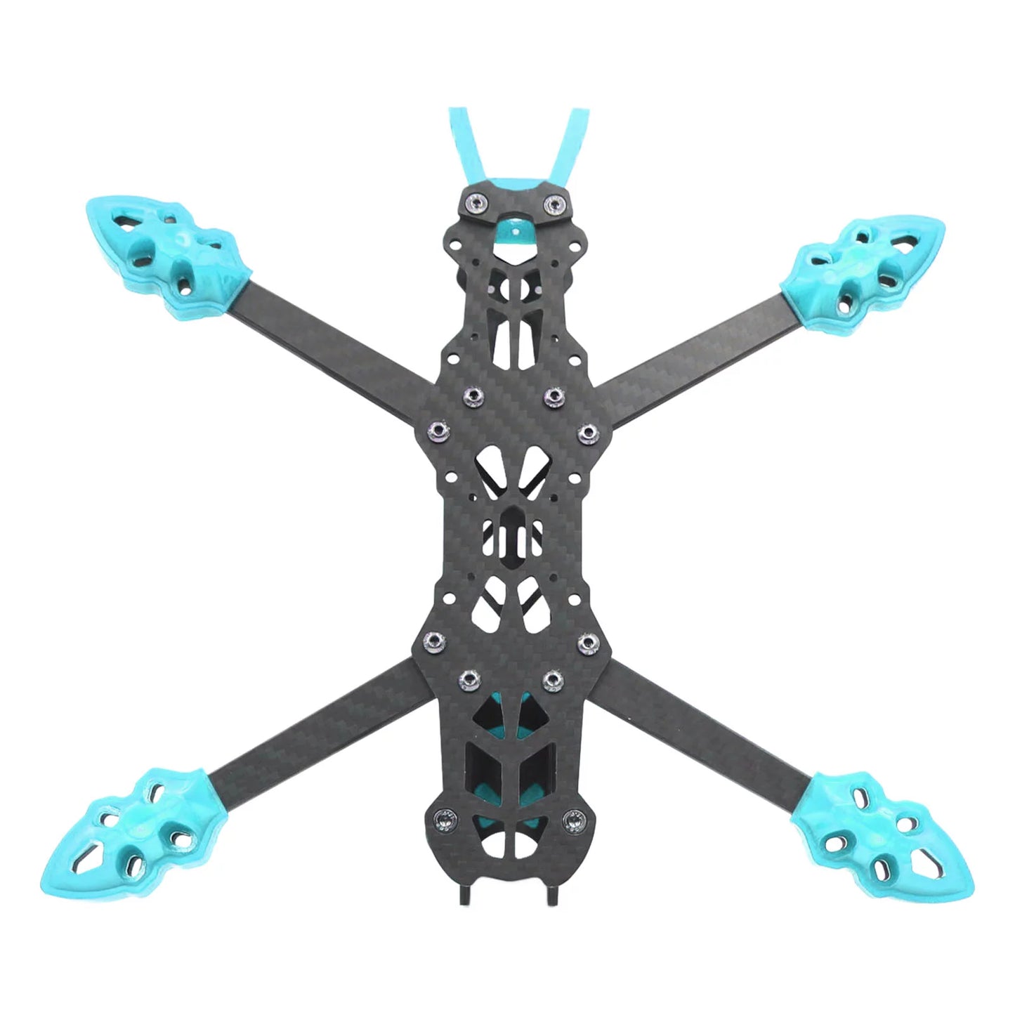 Buumin FPV Racing Drone Frame Professional 225mm Wheelbase Carbon Fiber Quadcopter Frame for RC Drone Accessories Blue