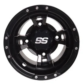 4/156 ITP SizeSize112 Alloy Sizeport Wheels 10X5 3.0 + 2.0 Black for Yamaha YFZ 450 2004-2009