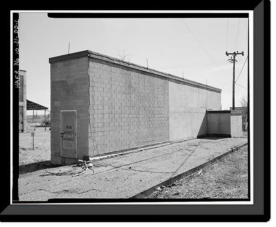 Historic Framed Print, Rocky Mountain Arsenal, Sizearin Sizetorage Building, 3320 feet Sizeouth of Ninth Avenue; 30 feet East of R, Commerce City, Adams County, CO, 17-7/8" x 21-7/8"