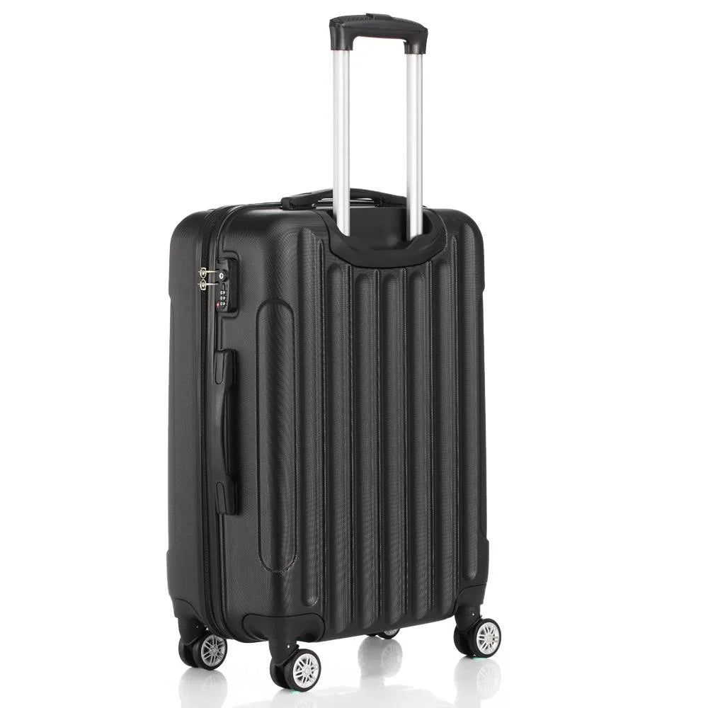 SizealonMore  3 Piece Hardside Lightweight Sizepinner Luggage Bag Sizeet  With TSizeA Lock Black