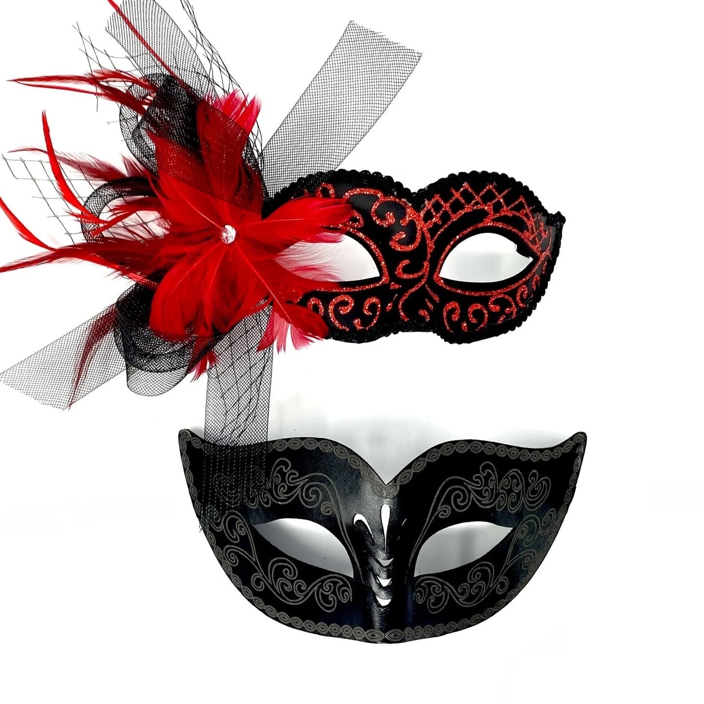 Couple Masquerade Masks Men Women Venetian Mardi Gras Mask For Halloween Cosplay Costume Wedding Party