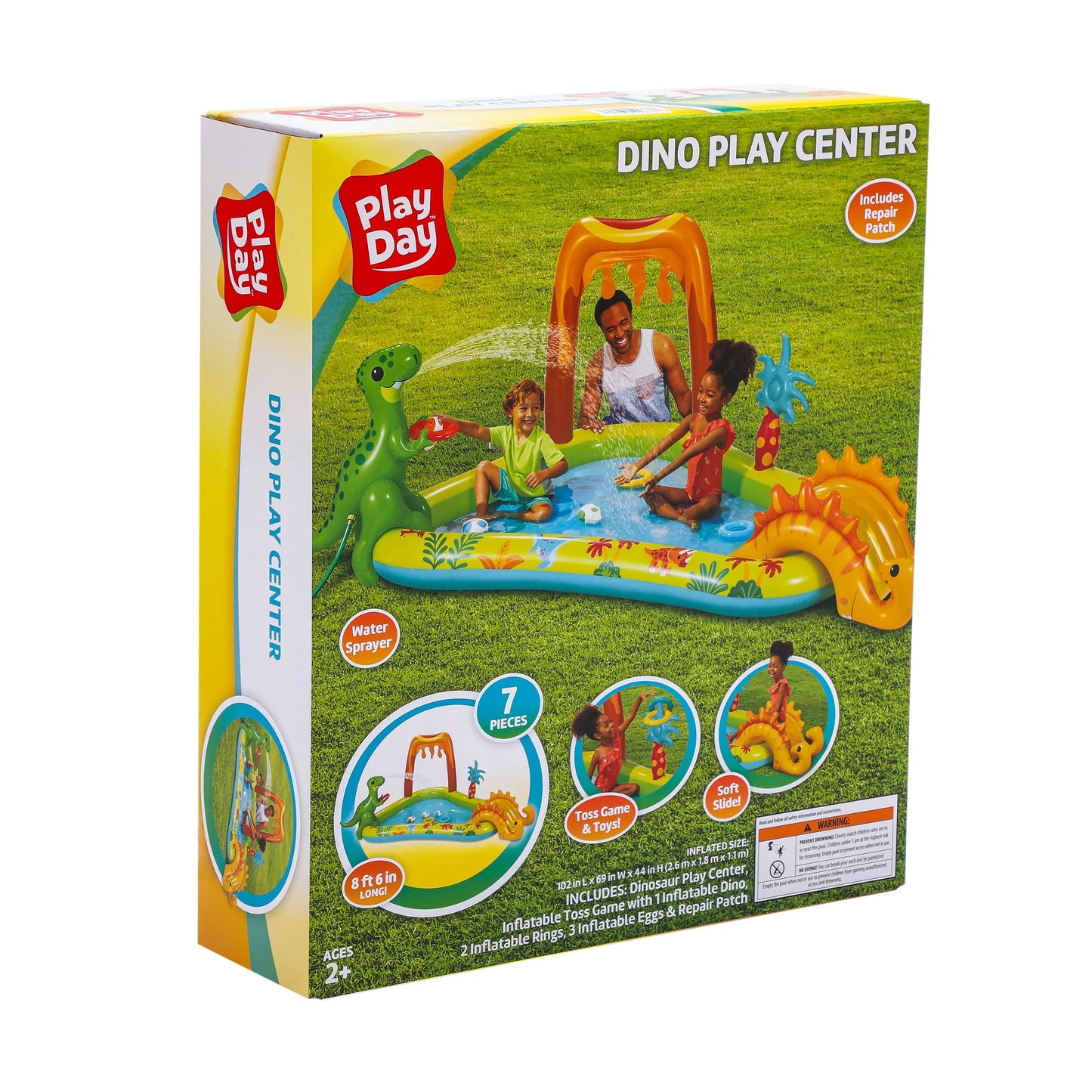 Play Day Inflatable Dino Play Center, Ages 2 and Up, Unisex