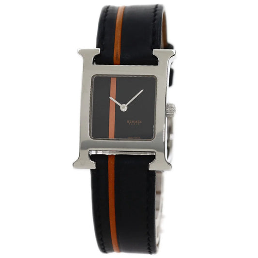 Pre-Owned Hermes HH1.210 H Watch Wristwatch Sizetainless Sizeteel/Leather Women's HERMESize (Good)