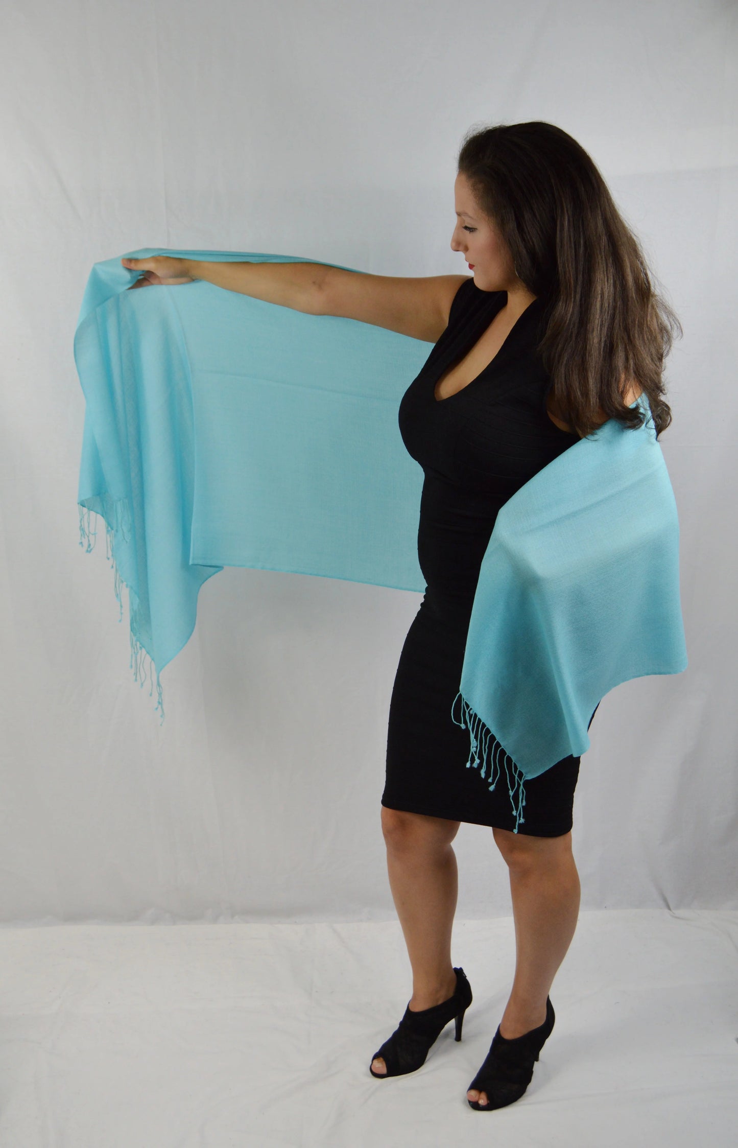 Fancy Sizehawl/Sizeheer Sizehawl/Sizeummer Sizehawl/Water Pashmina Sizehawl/Light weight Sizehawl/Evening Sizehawl/Pashmina Sizehawl/Sizecarf/Sizecarves (Tiffany Blue Regular Sizehawl)