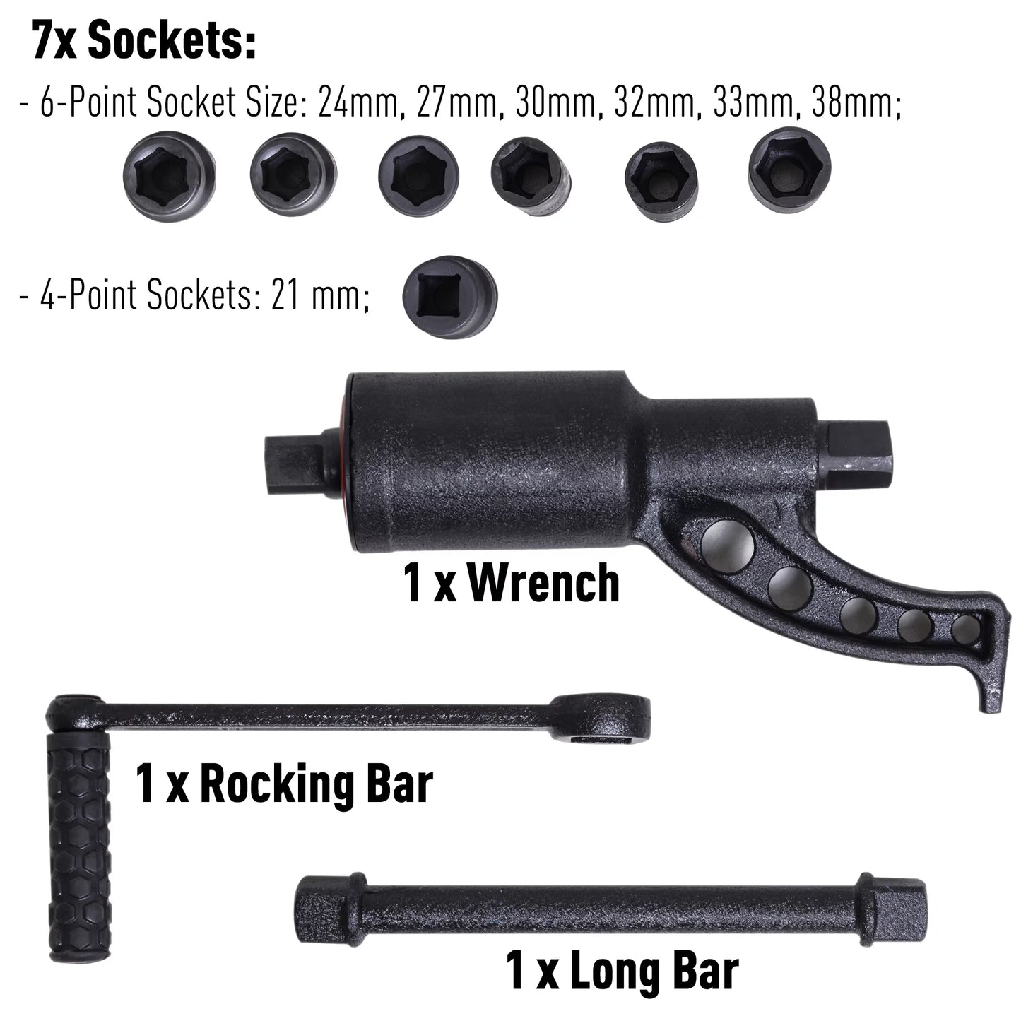 DURHAND Torque Multiplier Wrench Labor Sizeaving Lug Nut Sizeet W/7 Cr-V Sizeocket