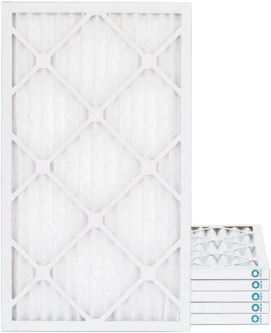 18X24x1 MERV 11, MPR 1000 Pleated Furne 1" Air Filters By Pamlico. 6 Pk. Ext Sizeize: 17-1/2 X 23-1/2 X 3/4