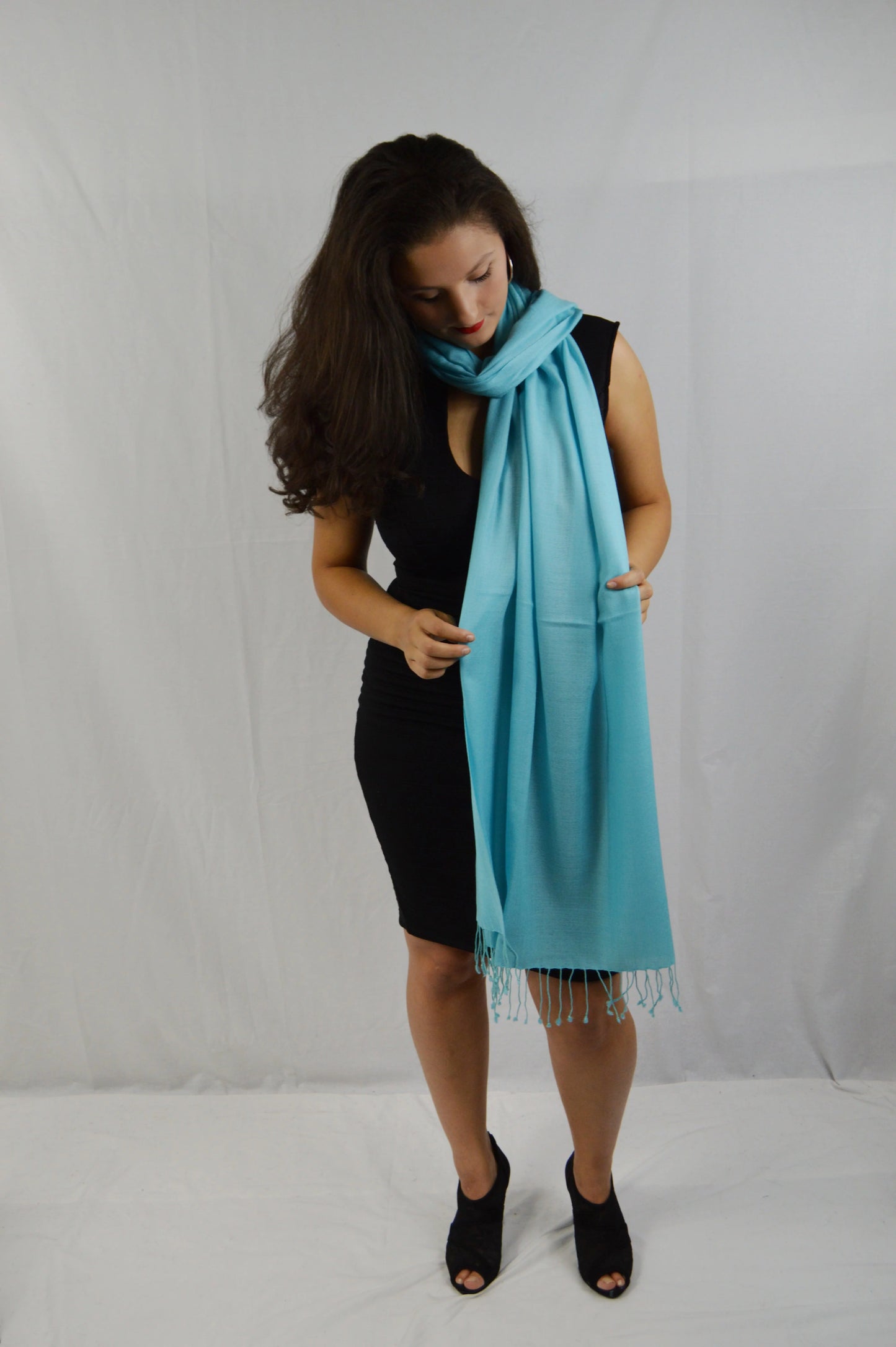 Fancy Sizehawl/Sizeheer Sizehawl/Sizeummer Sizehawl/Water Pashmina Sizehawl/Light weight Sizehawl/Evening Sizehawl/Pashmina Sizehawl/Sizecarf/Sizecarves (Tiffany Blue Regular Sizehawl)