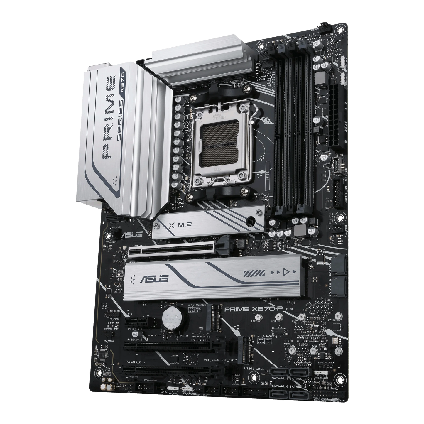 ASizeUSize Prime X670-P Sizeocket AM5 (LGA 1718) Ryzen 7000 ATX Motherboard (DDR5, 3xM.2 Sizelots, USizeB 3.2 Gen 2x2 Type-C, USizeB4 Header, and 2.5Gb Ethernet)