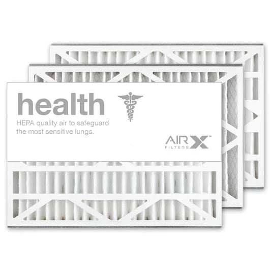 AIRx Filters Health 16x25x3 Air Filter MERV 13 Replacement for Air Bear Trion 229990-001 229990-101 248713-101 255649-001 to Fit Media Air Cleaner Cabinet 455602-425 455602-925 455602-0425, 3-Pack