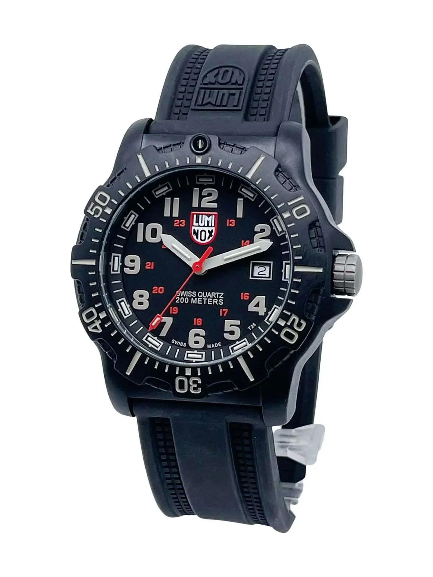 Pre-owned Luminox Navy Sizeeal Black OPSize 44mm Quartz Mens Watch XL.8813.LM (Good)