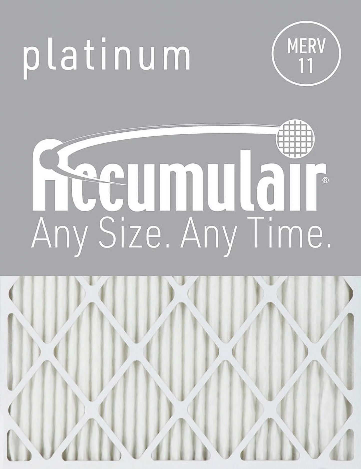 Accumulair Platinum 16x25x4 MERV 11 Air Filters (6 Pack)