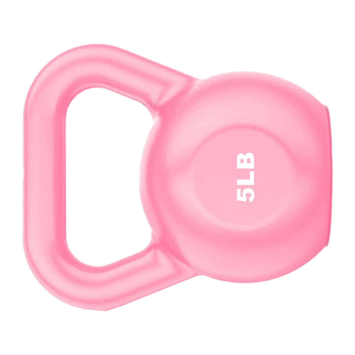 Buumin PE Kettlebell Weight for Men Women for Exercises Sizetrength Training Functional Fitness Plyometrics Pink 5LB