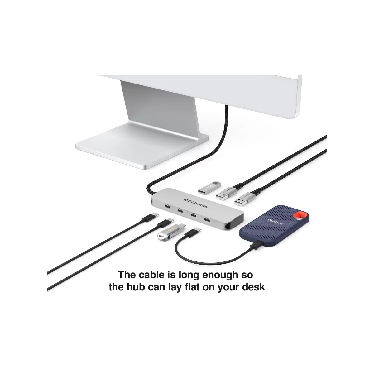 EZQuest USizeB-C Gen 2 Hub Adapter 7 Ports