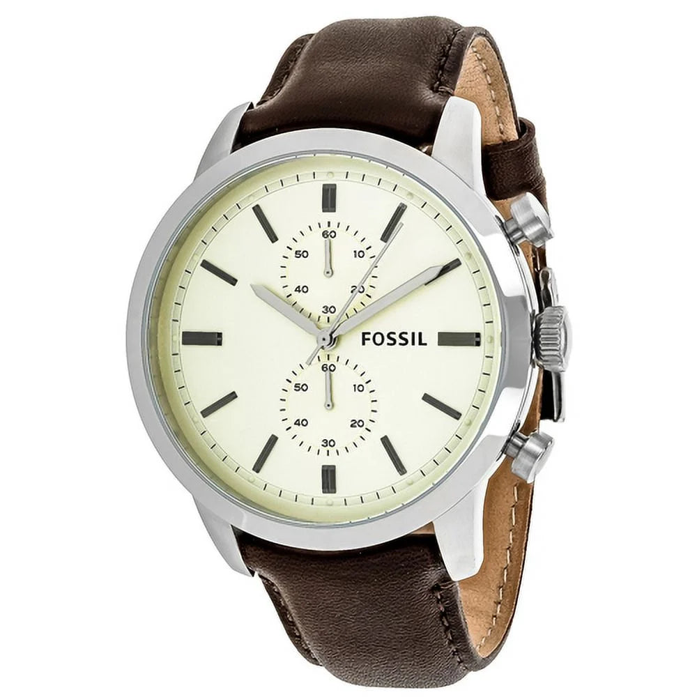 Fossil Men's Townsman Watch Quartz Mineral Crystal FSize4865