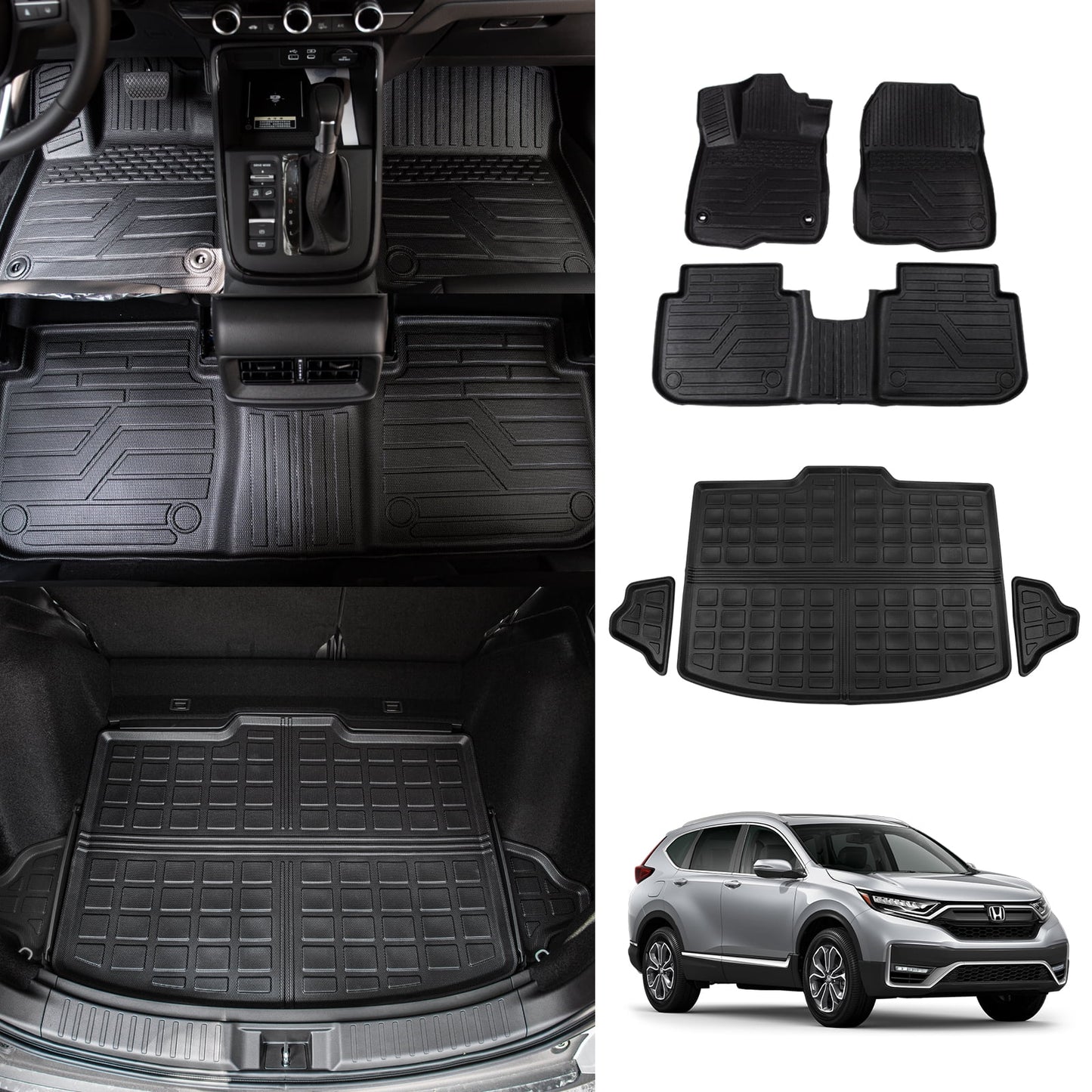 Fit 2023 2024 Honda CRV Cargo Mat Trunk Mat All Weather Cargo Liner 2023 CR-V Fuel Accessories Non-Hybrid