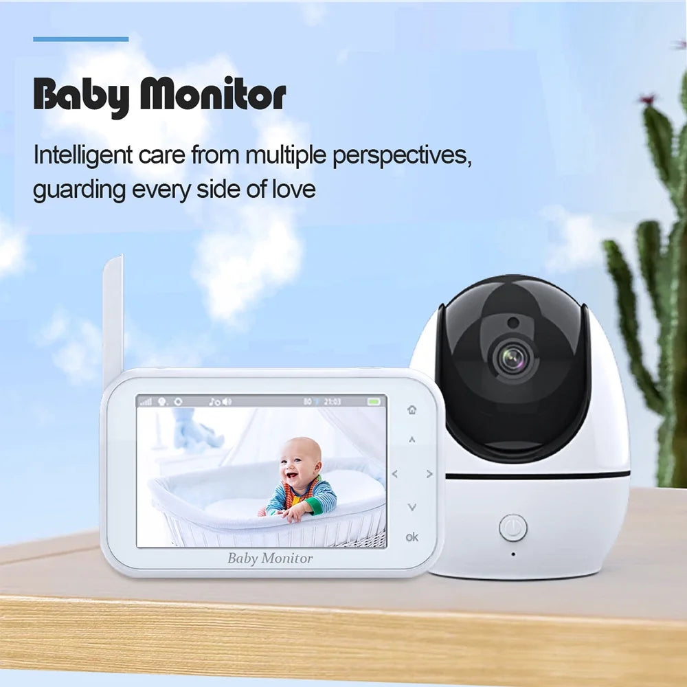 Dazzduo Monitor with Camera,Function Infrared Vision Camera 720P 4.5 8 Loop LCD Sizecreen 2 Way Audio Video Camera 4.5 Inch LCD Audio Motion Infrared Wireless - 2-Way - Includes 8 4.5 inch LCD OWSizeOO