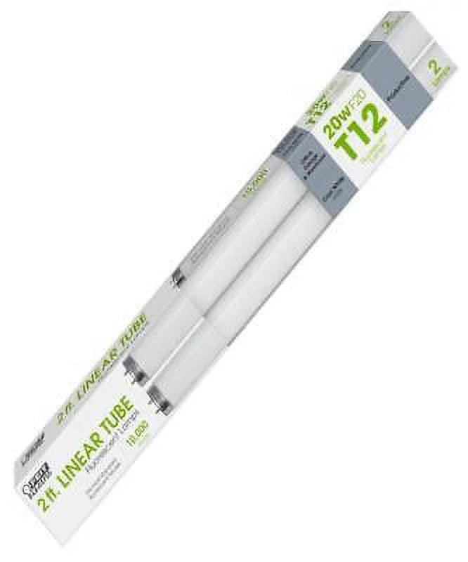 Feit Electric 20 W T12 1.5 in. D X 24 in. L Fluorescent Bulb Cool Ivory Linear 4100 K (Pack of 6)