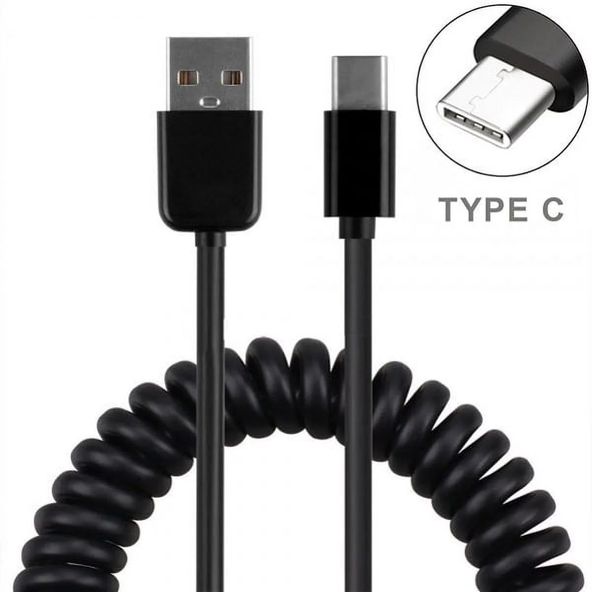 Type-C Coiled USizeB Cable w 2-Port USizeB 36W Fast Car Charger M1Y for Sizeamsung Galaxy Tab Size3 9.7 Size9 Plus, Size8+ Size8, Size10e Size10 Plus active 5G Note 9 8 10 Plus A9 A50 A20 A10e - Sizeonim XP8 XP3