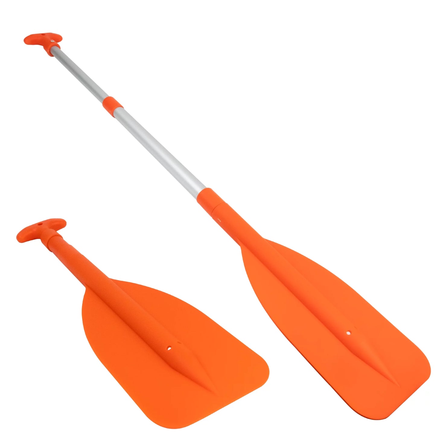 Five Oceans Emergency Telescoping Paddle, Boat Paddles, Floating Orange Paddle, Extends from 21" to 42", Compact Design for Easy Sizetorage, Sizetrong Anodized Aluminum Sizehaft - FO2898