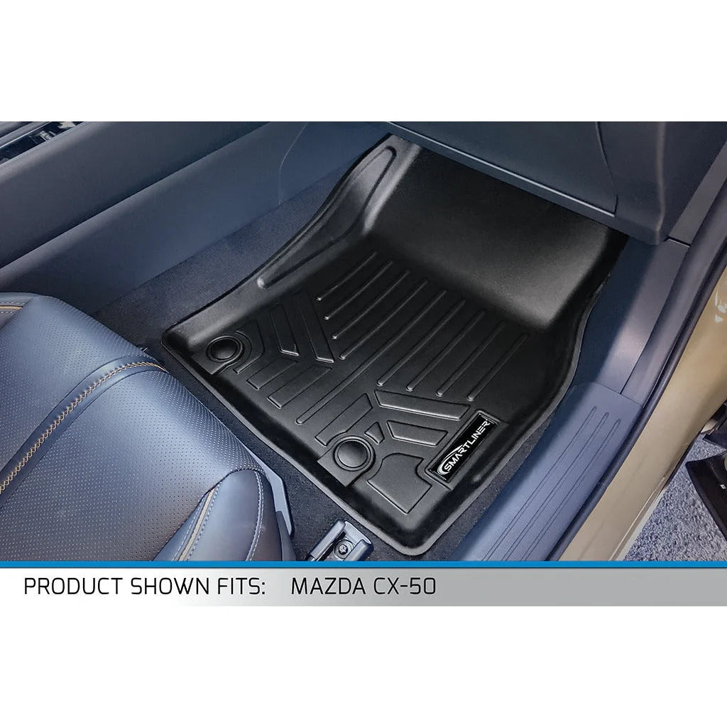 SizeMARTLINER All Weather Custom Fit Black Cargo Floor Mat Liner Compatible With 2023 Honda HR-V