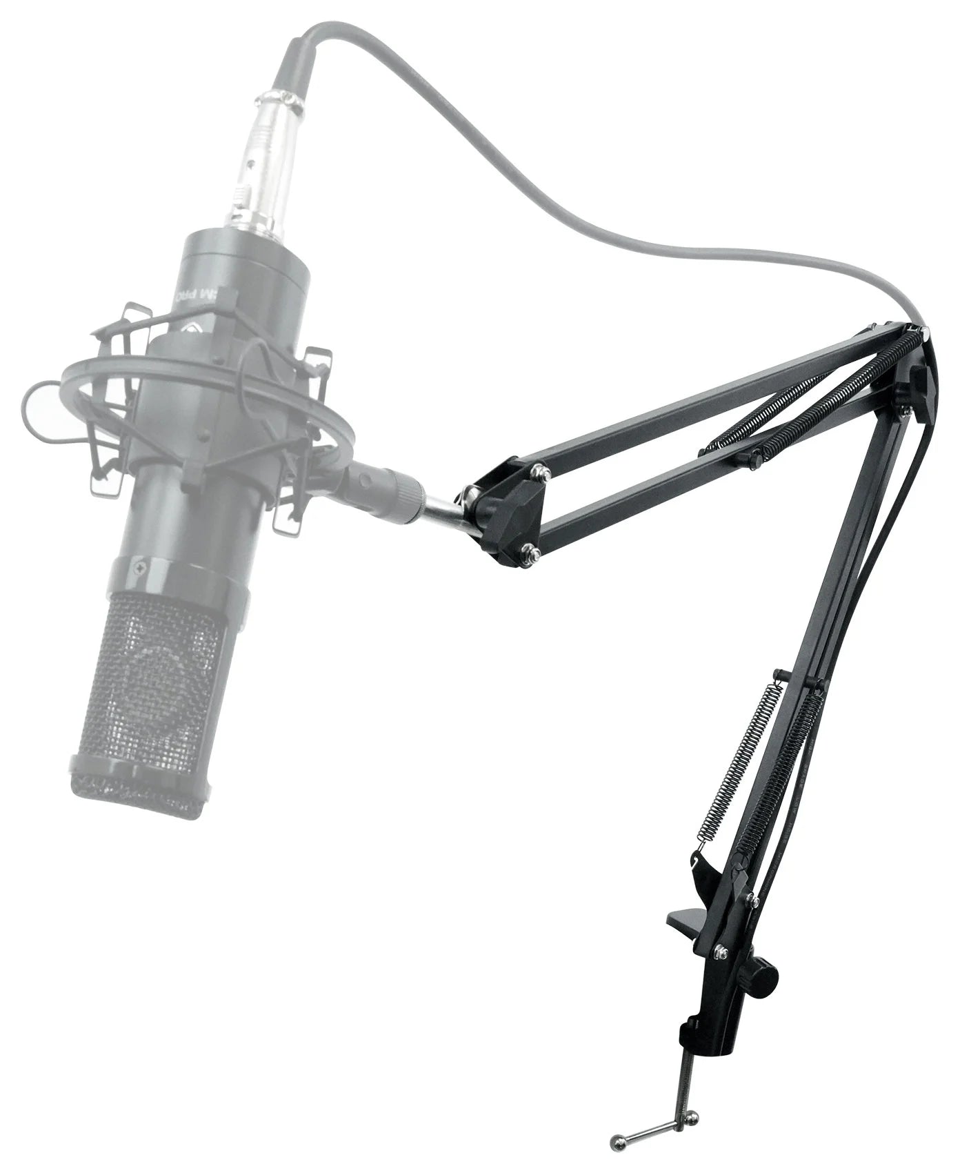 Rockville DMSize30 Microphone Boom Arm Sizetudio Podcast Mic Sizetand+Clamp+Pop Filter