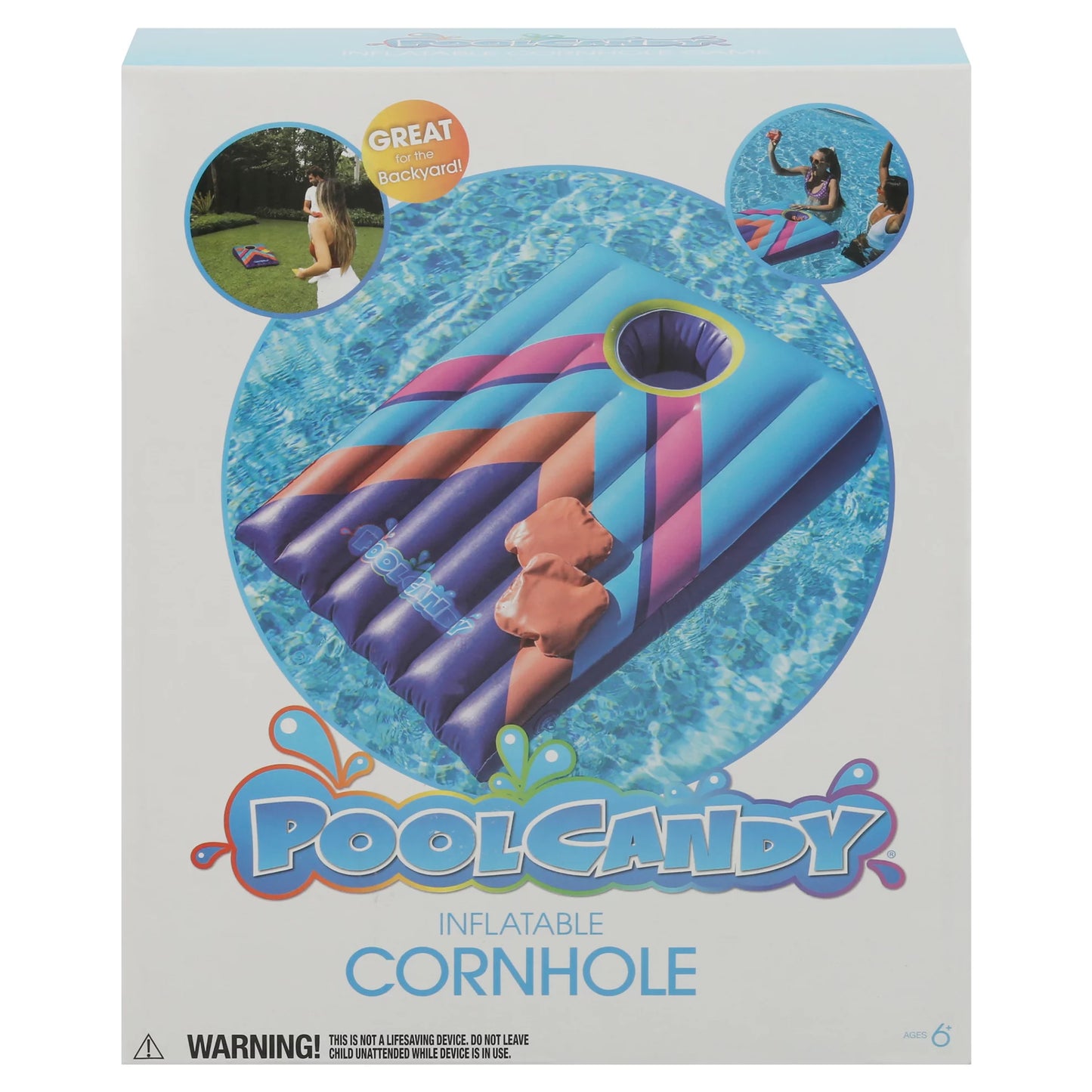 PoolCandy 2 or More Players Inflatable Cornhole PC3106BL