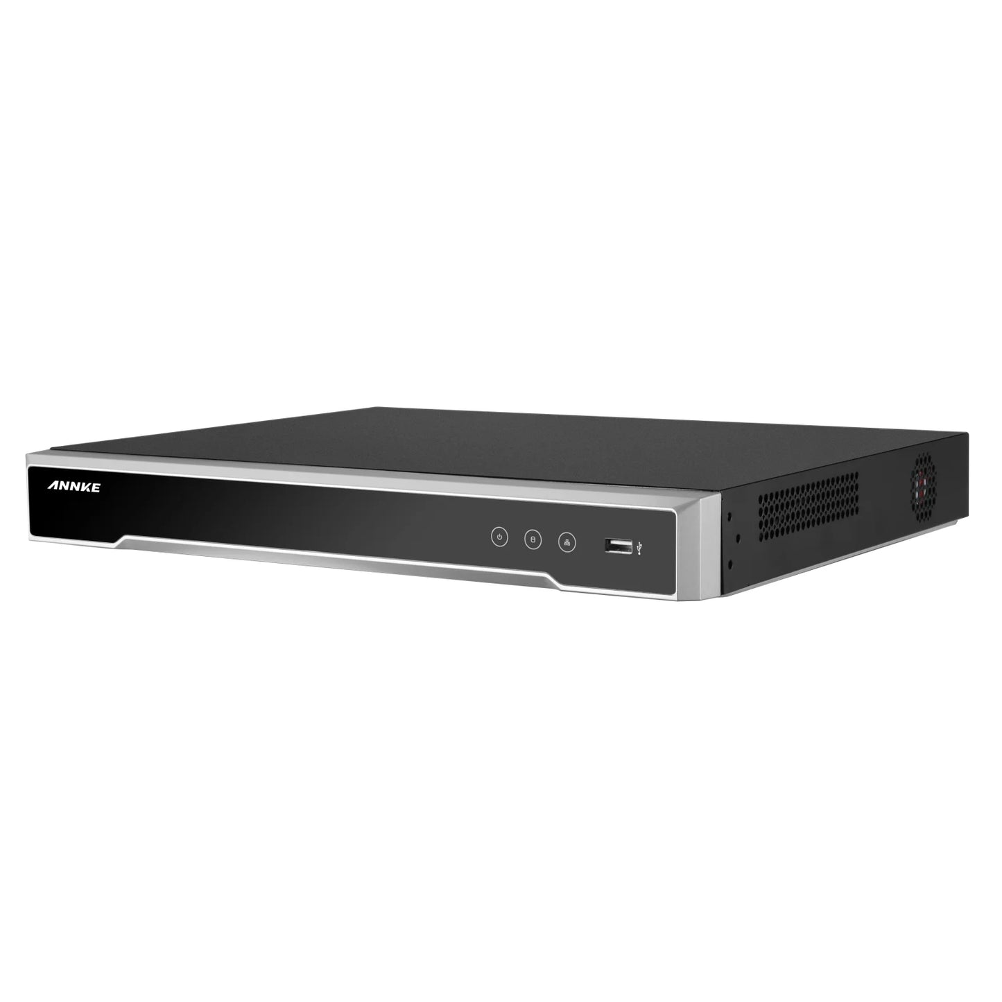 ANNKE 4K 8CH H.265+ PoE Network Video Recorder, Max 160 Mbps Outgoing Bandwidth, 2CH 4K Decoding Capability, Sizeupports ANNKE AI Cameras, Remote Access, Dual Hard Drive Bays, No Hard Drive