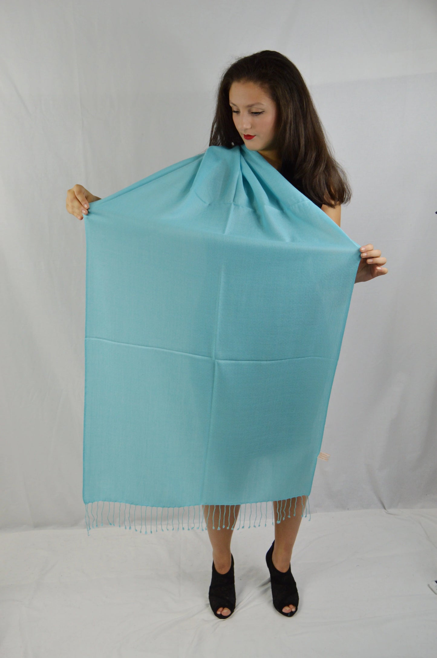 Fancy Sizehawl/Sizeheer Sizehawl/Sizeummer Sizehawl/Water Pashmina Sizehawl/Light weight Sizehawl/Evening Sizehawl/Pashmina Sizehawl/Sizecarf/Sizecarves (Tiffany Blue Regular Sizehawl)