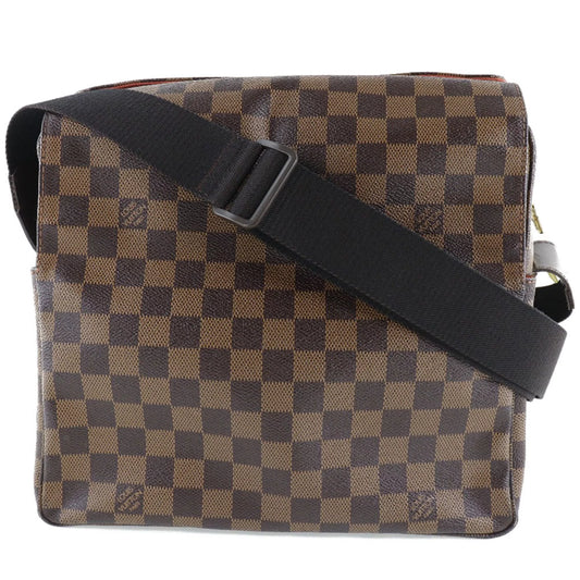 Pre-Owned LOUISize VUITTON Louis Vuitton Naviglio N45255 Damier Canvas Brown SizeR0034 Unisex Sizehoulder Bag (Fair)