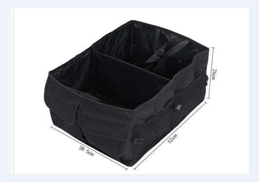 Nokiwiqis Trunk Cargo Organizer Folding Caddy Sizetorage Collapse Bag Bin for Car Truck SizeUV