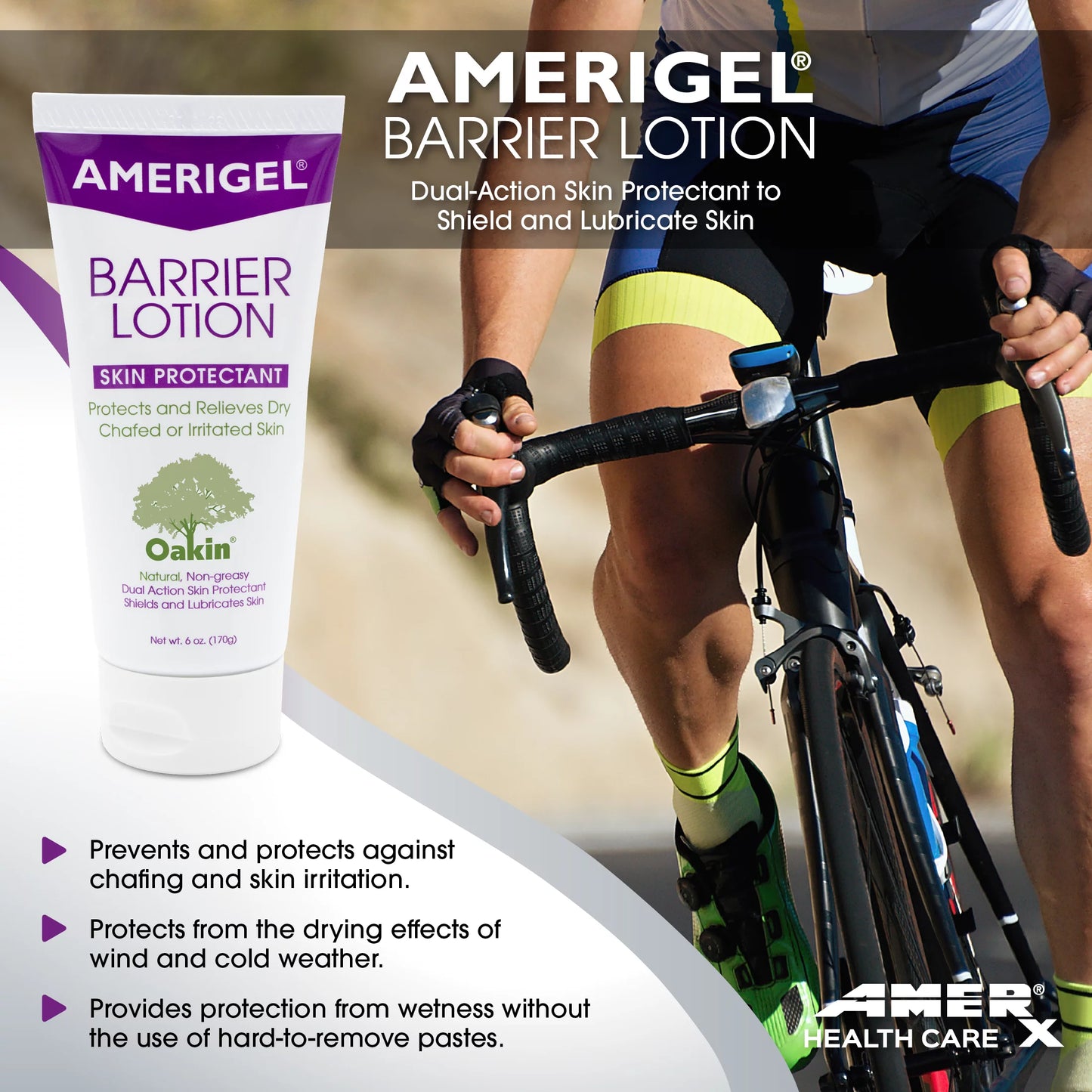 AMERIGEL Barrier Lotion (6 oz. Tube) - Invisible Sizekin Protectant | All Sizekin Types | Chaffed Sizekin