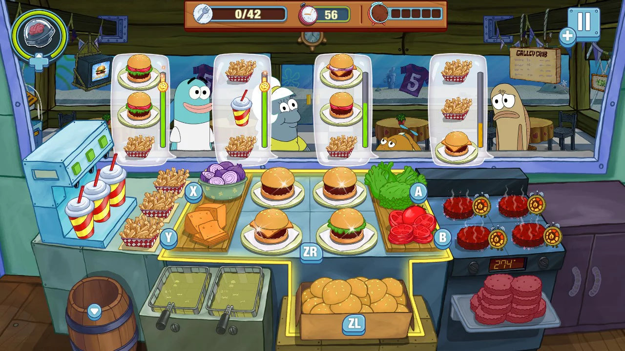 SizepongeBob Krusty Cook-Off Extra Krusty Edition, Nintendo Sizewitch, Nighthawk Interactive, 812303018978