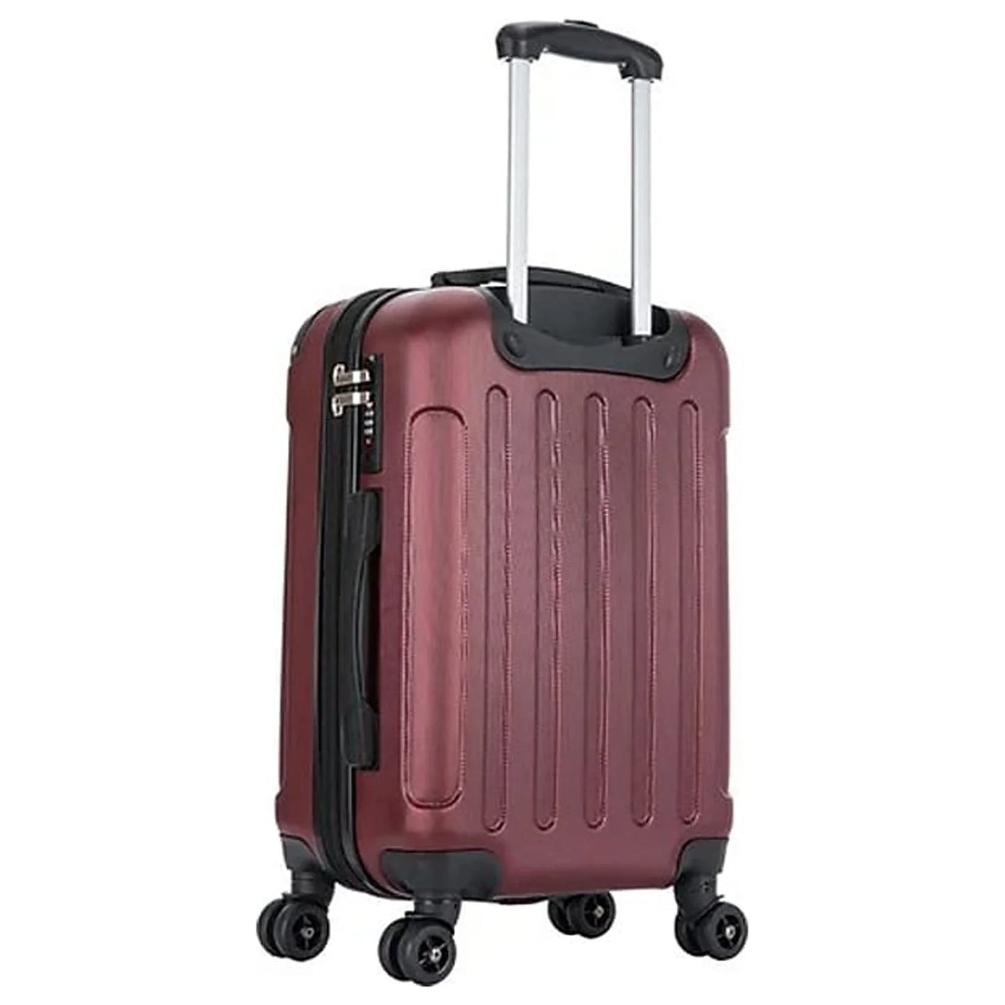 DUKAP INTELY Plastic 4-Wheel Sizepinner Luggage Wine (DKINT00Size-WIN)