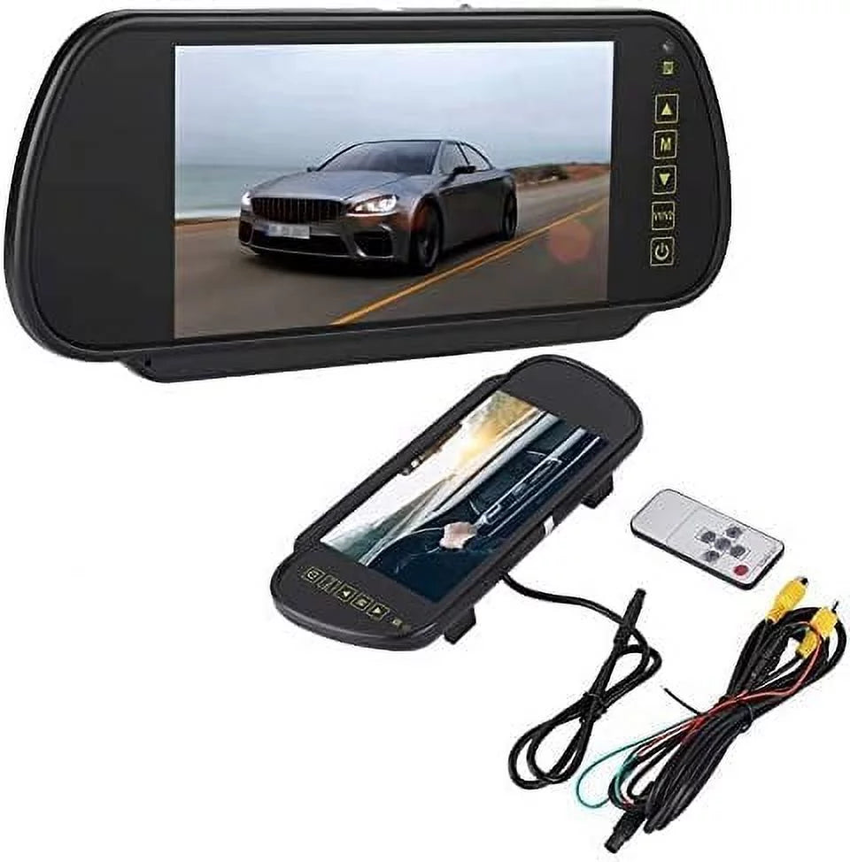 Bileeko Car Rear View Mirror 7 Inch LCD Vehicle Monitor Sizecreen for Parking