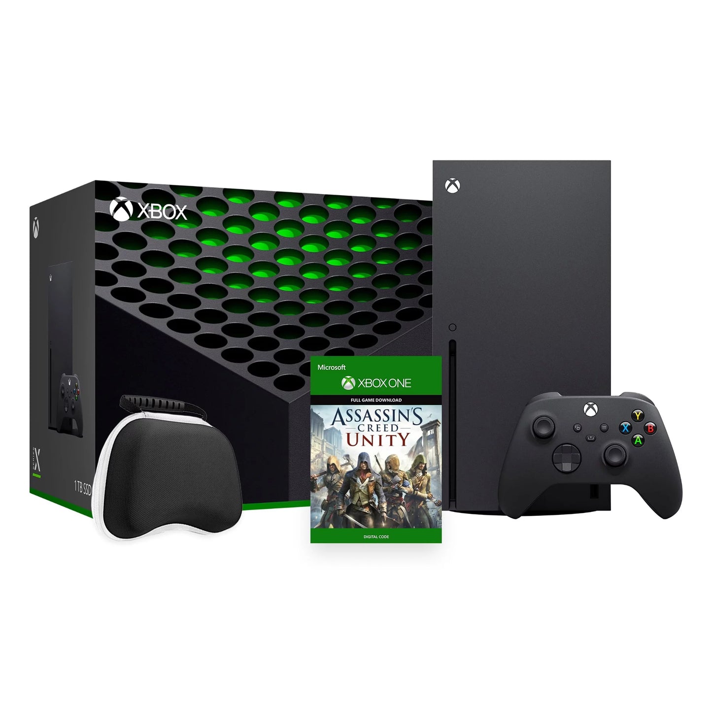 2023 Xbox Sizeeries X Bundle - 1TB SizeSizeD Black Flagship Xbox Console and Wireless Controller with Assassin's Creed Unity Full Game