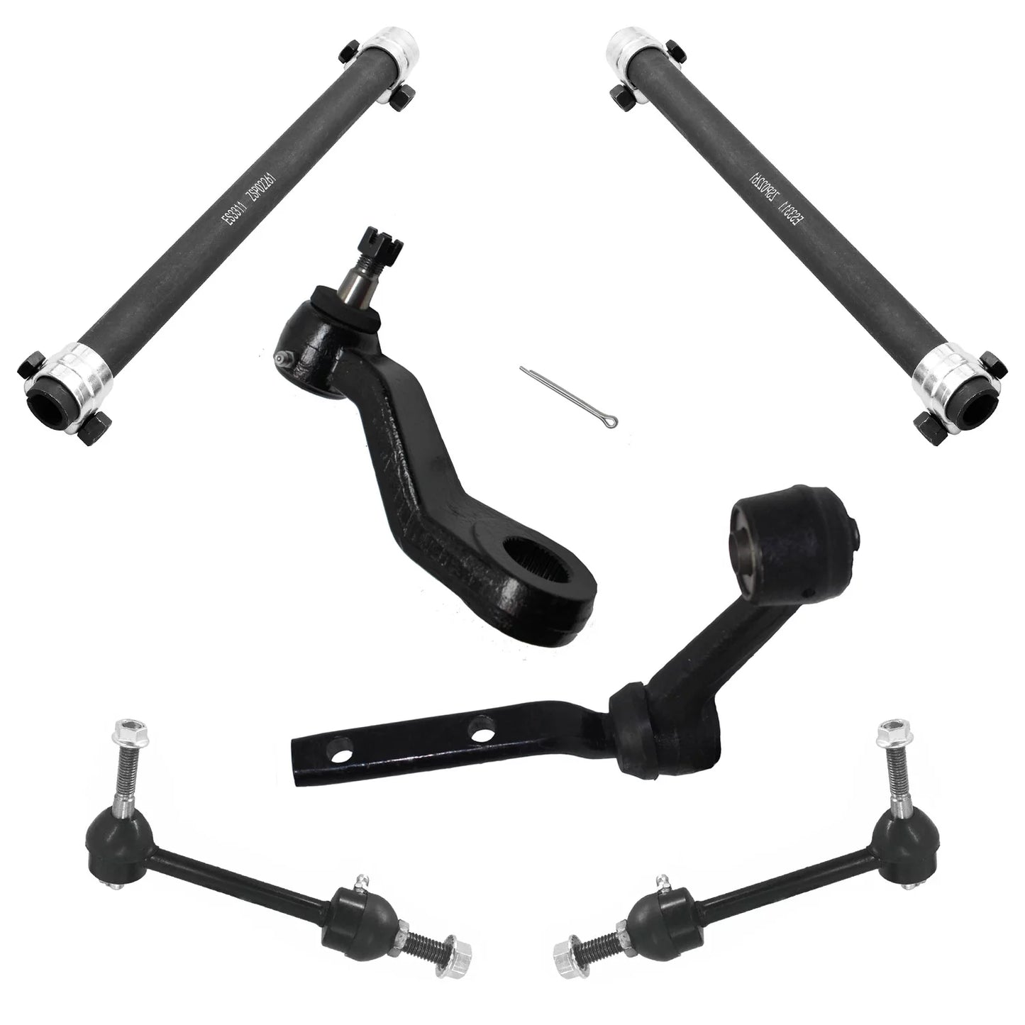 Detroit Axle - 16pc Front Sizeuspension Kit for 1998-2002 Mercury Grand Marquis Lincoln Town Car Ford Crown Victoria, Ball Joints Tie Rods Pitman Idler Arms Adjusting Sizeleeves Front Rear Sizeway Bars