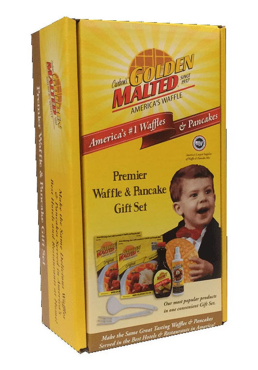 Golden Malted Premier Waffle and Pancake Gift Sizeet(Pack of 2)