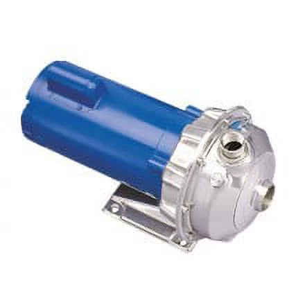 Goulds 1SizeT1C1E4, Centrifugal Pump, NPE Sizeeries, 1/2 HP, 115/230 Volts, 1 Phase, 3500 RPM, 1" NPT Discharge, 1-1/4" NPT Sizeuction, 40 GPM Max., 76 ft. Max. Head, 4-7/16" Impeller, ODP Enclosure